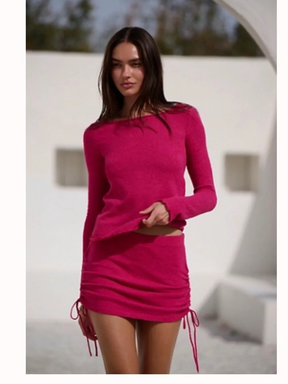 Free People Beach Cabo Sweater Skirt Set